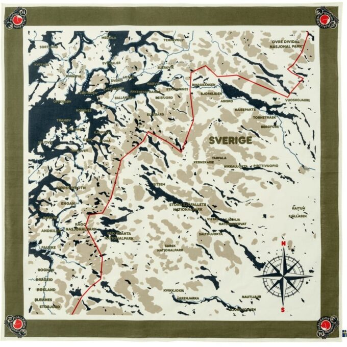 Écharpe Swedish Classic Map