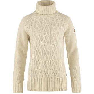 Pull à col roulé en maille torsadée Ovik W